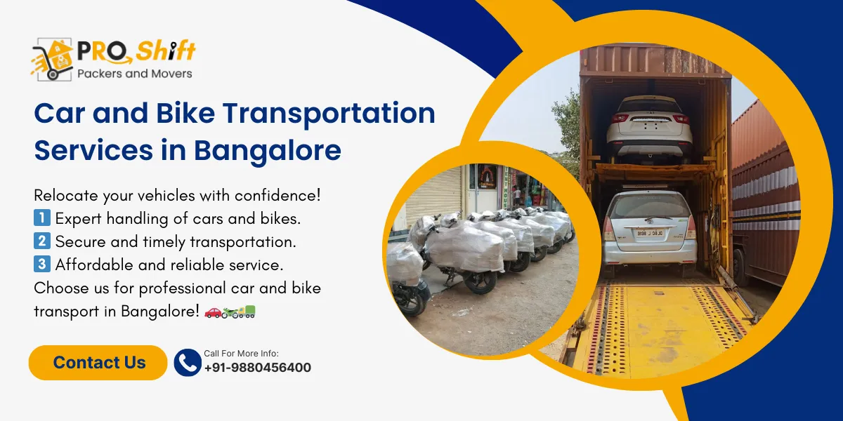 car bike transport Bangalore