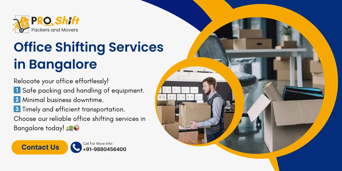 office Shifting service in Bangalore