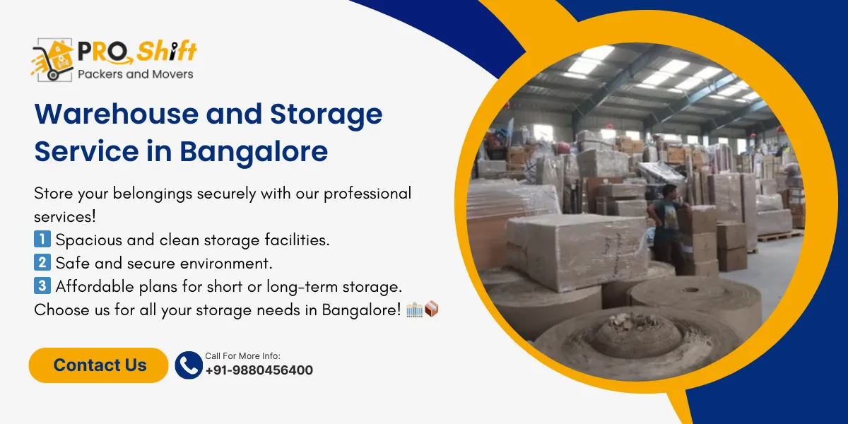 Warehouse and Storage service in Bangalore