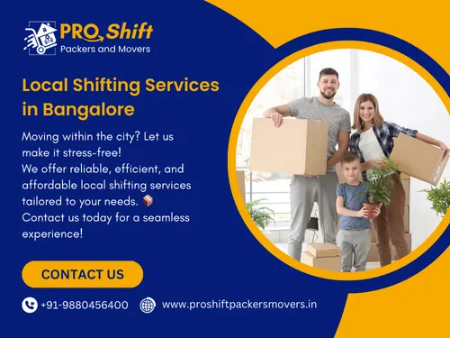 Local Shifting service in Bangalore